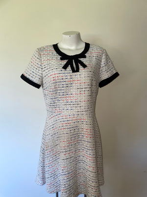 CeCe SIZE 10 tweed dress with zippered back