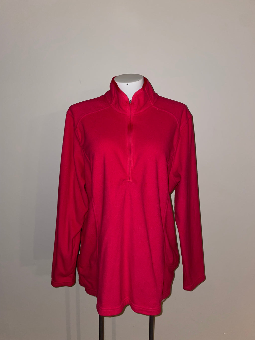 Lands End SIZE 16/18 fleece 1/4 zippered