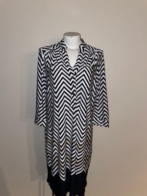 Chicos SIZE 1, striped dress